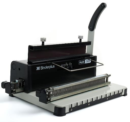 Encuadernadora Multi300 con detalle de matrices,