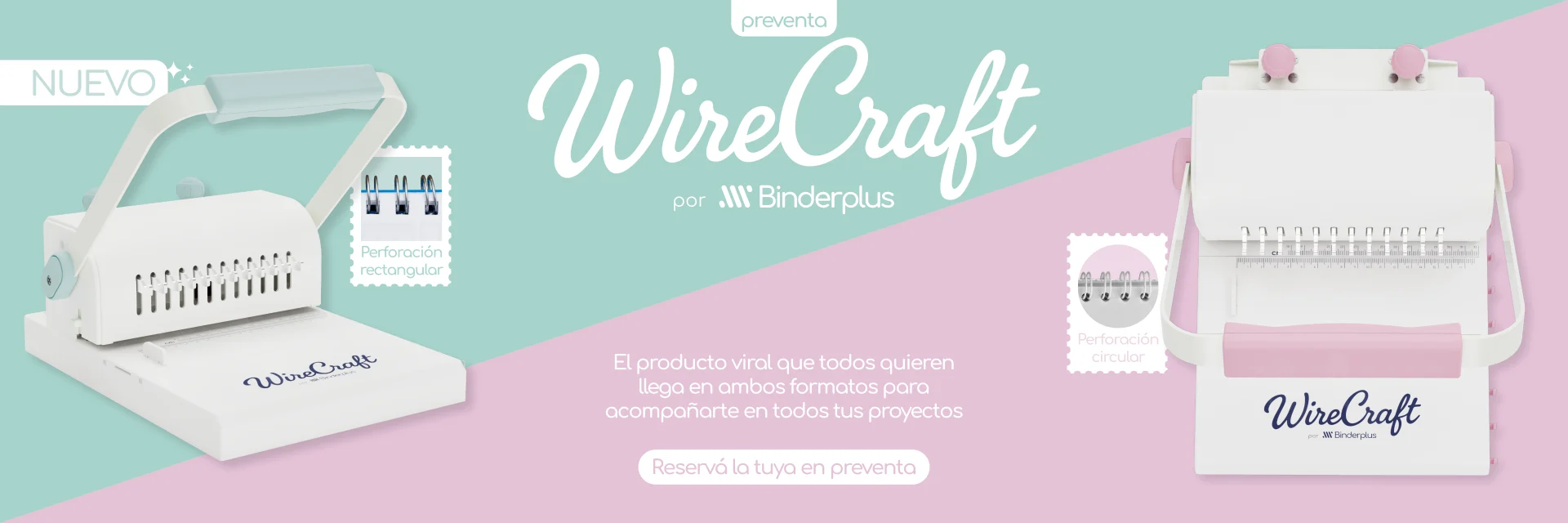 Nueva variante de WireCraft con perforación rectangular. Reservala ya