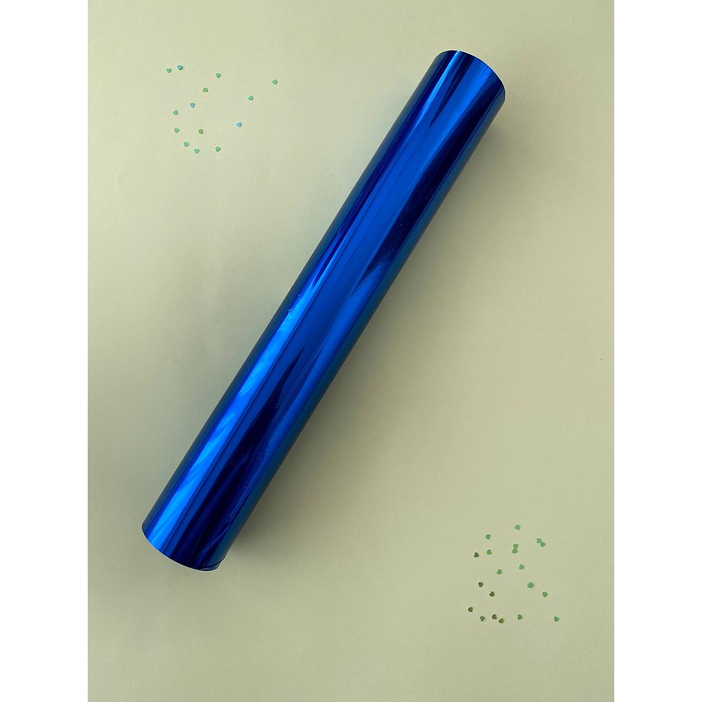 Oferta papel transfer foil metalico rollo 0,32x5mts azul Al mejor