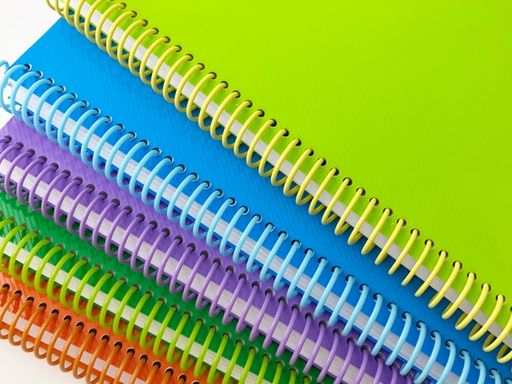 [211299] Espirales PVC para Encuadernación A4 - 12 mm (Colores Surtidos)