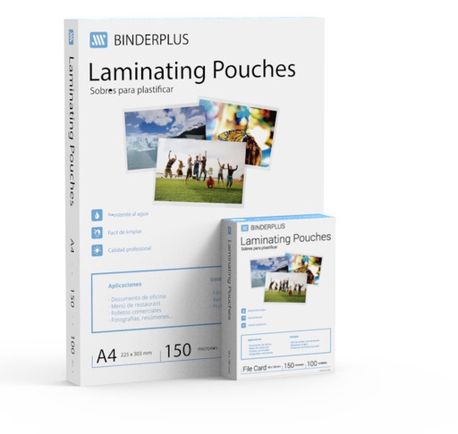 [813144] Sobres para Plastificar 150 mic. 310 x 440 mm "A3" x100 (5x20)